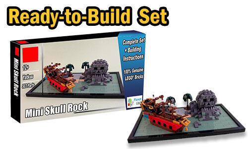Buy NOW this LEGO MOC as LEGO Set, with 100% genuine LEGO bricks, on BuildaMOC website | Mini Skull Rock from Yatkuu | Planet GBC