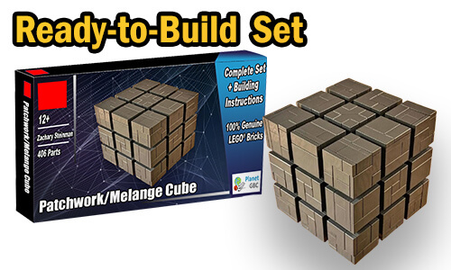 Buy NOW this LEGO MOC as LEGO Set, with 100% genuine LEGO bricks, on BuildaMOC website | Patchwork-Melange Cube from Zachary Steinman | Planet GBC