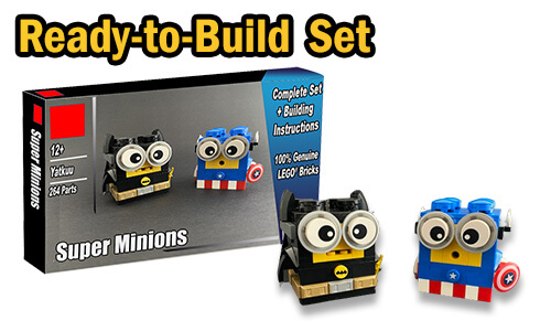 Buy NOW this LEGO MOC as LEGO Set, with 100% genuine LEGO bricks, on BuildaMOC website | Super Minions from Yatkuu | Planet GBC