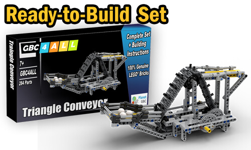 Buy NOW this LEGO GBC as LEGO Set, with 100% genuine LEGO bricks, on BuildaMOC website | 01-Triangle Conveyor from GBC4ALL series | Planet GBC