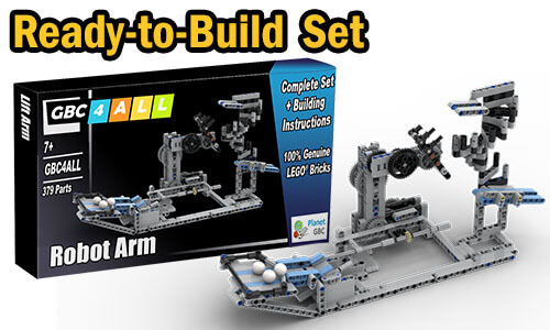 Buy NOW this LEGO GBC as LEGO Set, with 100% genuine LEGO bricks, on BuildaMOC website | 04-Robot Arm from GBC4ALL | Planet GBC
