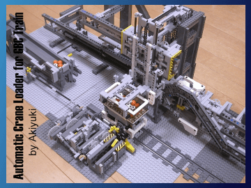 LEGO GBC - Automatic Crane Loader for GBC Train - FREE instructions on Planet GBC