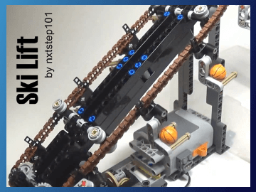 LEGO GBC - Ski Lift - FREE instructions on Planet GBC