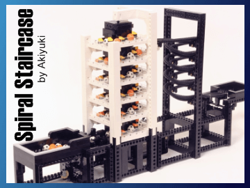 LEGO GBC - Spiral Staircase - FREE instructions on Planet GBC