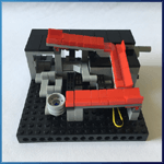 Module LEGO GBC: Lifting Cup Miniloop de sawyer - LEGO Great Ball Contraption - Planet-GBC