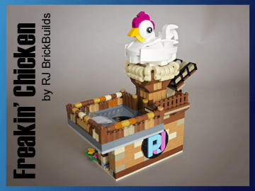 MOC LEGO - Freakin Chicken on Planet GBC