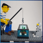 LEGO Automaton - Fisherman - LEGO Building Instructions and LEGO Set available on Planet GBC