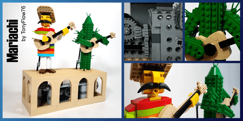 LEGO Automaton - Mariachi - LEGO Building Instructions and LEGO Set available on Planet GBC