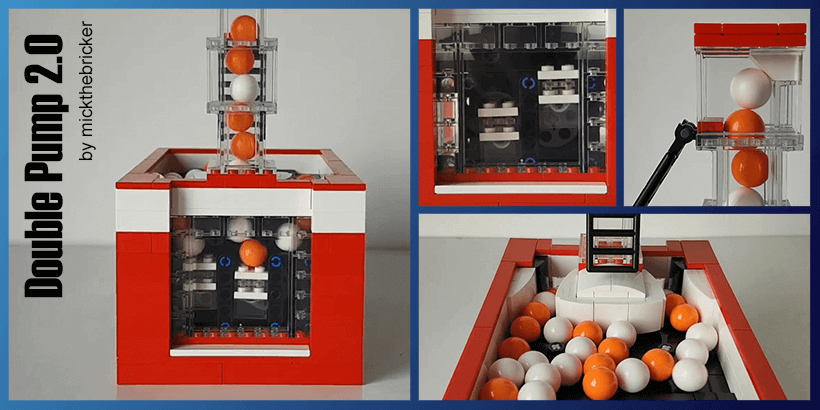 LEGO GBC - Building instructions Ball Double Pump v2 - mickthebricker | Planet GBC