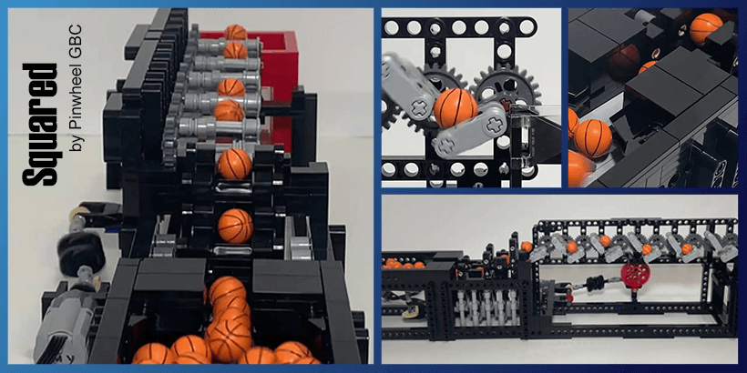 LEGO Great Ball Contraption- Building Instructions - Squared - Pinwheel GBC