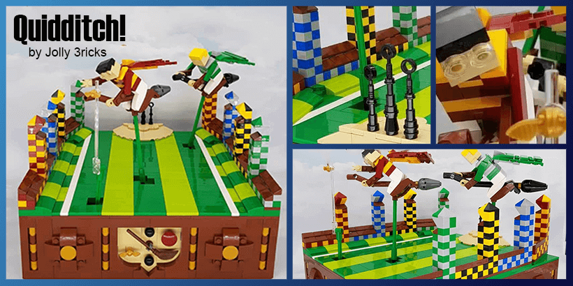 Quidditch! a LEGO Automaton from Jolly 3ricks in the wizarding world from Harry Potter | Planet GBC