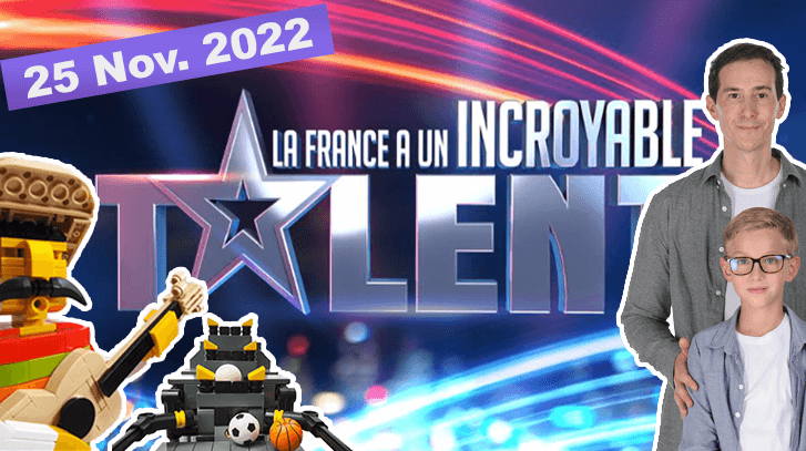 LEGO bricks at France's Got Talent - Polo et ses machines is presenting an amazing show with LEGO Great Ball Contraption and LEGO automaton