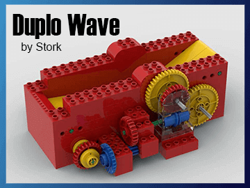 Duplo Wave - a LEGO great Ball Contraption from Stork - with free building instructions | Planet GBC