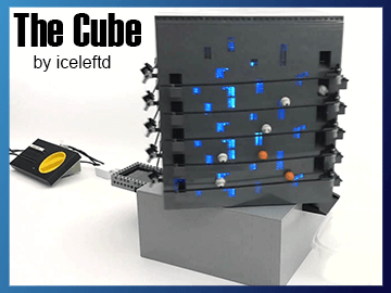 The Cube, a LEGO ball run machine (LEGO GBC) by iceleftd | Planet GBC