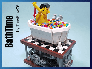 MOC LEGO - Bath Time on Planet GBC