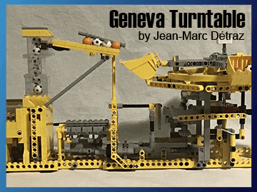 LEGO Great Ball Contraption - Geneva Turntable - a LEGO GBC module from Jean-Marc Dutraz