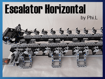LEGO GBC - Escalator Horizontal - FREE instructions on Planet GBC