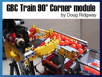 LEGO GBC - GBC Train 90 deg corner module -  sur Planet GBC