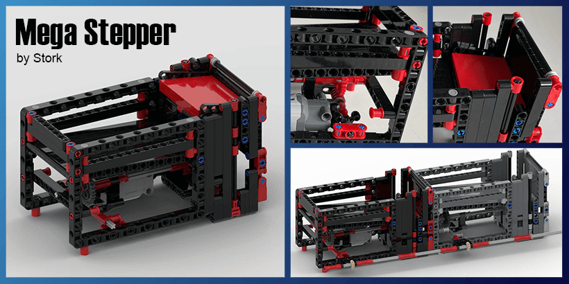 LEGO GBC - Mega Stepper - Great Ball Contraption with Free Building Instructions