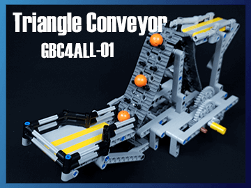 LEGO Great Ball Contraption - GBC4ALL-01 Triangle Conveyor | it has never been that easy to build a LEGO GBC module with kids