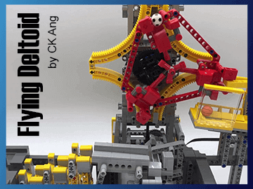 LEGO Great Ball COntraption - Flying Deltoid, by CK Ang - LEGO ball machine with building instructions