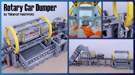 LEGO Great Ball Contraption - LEGO GBC Train - Rotary Car Dumper | takanori Hashimoto | Planet GBC