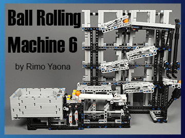 LEGO Great Ball Contraption - GBC Ball Rolling Machine 6 - Rimo Yaona - building instructions, amazing LEGO Technic machine you can build with kids -Planet GBC