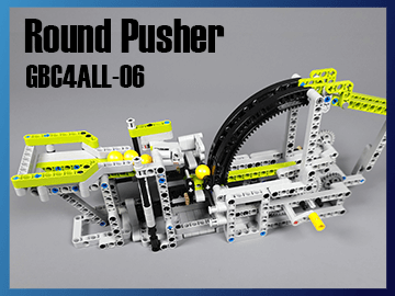 Round Pusher - LEGO GBC module - GBC4ALL series #06 - a LEGO ball machine that is so easy to build with kids - Great Ball Contraption on Planet GBC