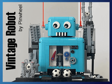 LEGO GBC - Vintage Robot - a LEGO Great Ball Contraption by Pinwheel | planet GBC