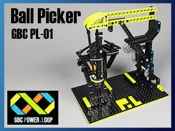 Ball Picker - LEGO GBC module in closed circuit - GBC Power Loop series #01 - a LEGO ball machine that is so easy to build with kids - Great Ball Contraption on Planet GBC