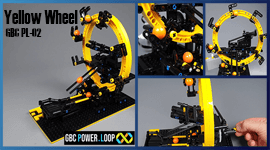 Yellow Wheel - LEGO GBC module in closed circuit - GBC Power Loop series #02 - a LEGO ball machine that is so easy to build with kids - Great Ball Contraption on Planet GBC