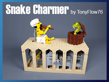 Lego Automaton - Snake Charmer - instructions on Planet GBC