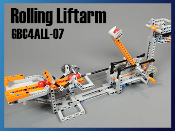 Rolling Liftarm - LEGO GBC module - GBC4ALL series #07 - a LEGO ball machine that is so easy to build with kids - Great Ball Contraption on Planet GBC