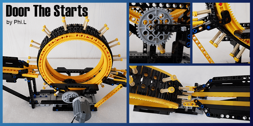 LEGO Great Ball Contraption - Door the Starts, a LEGO Ball Machine (LEGO GBC) from Phi.L | Building Instructions available on Planet GBC