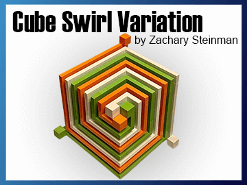 The LEGO Cube Swirl Variation is a beautiful art object in LEGO bricks designed by Zachary Steinman. This beautiful moc is exposed in the masterpiece gallery in 2023 and 2024 from the LEGO house in Billung (Denmark) | instructions available on Planet GBC
