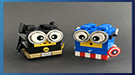 Super Minions - A LEGO Moc designed by Yatkuu - what if Captain America and Batman were LEGO minions ? | building instructions and LEGO set are available on Planet GBC
