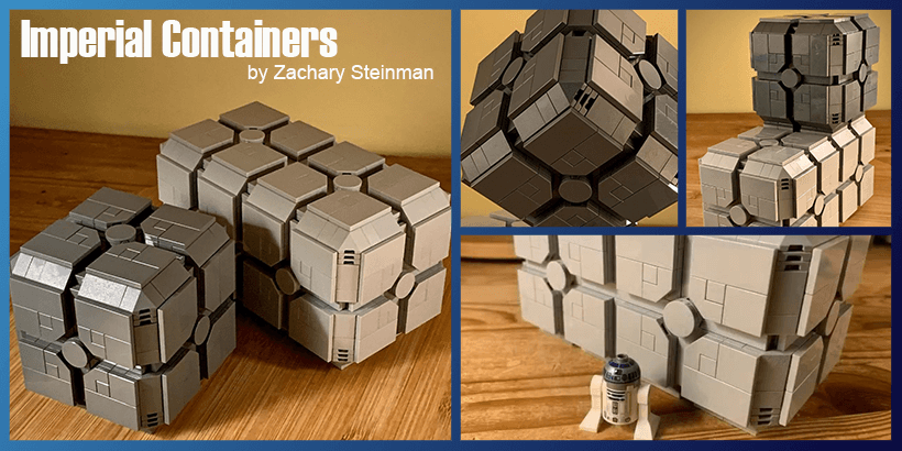 LEGO MOC - Star Wars and The Mandalorian Imperial containers | Designed by Zachary Steinman
