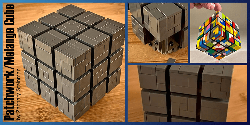 LEGO MOC Patchwork/Melange Cube, a beautiful lego artistic creation inspired from Star Trek Borg designed by Zachary Steinman - Planet GBC