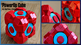 LEGO Cube PowerUp, a beautiful lego moc inspired from sci-fi and platform video games | designed by Zachary Steinman - building instructions available on Planet GBC