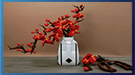 LEGO MOC Cherry Blossom Ikebana, a beautiful LEGO botanical creation with a Japanese tree and scissors | designed by Picea - building instructions and kits available on Planet GBC
