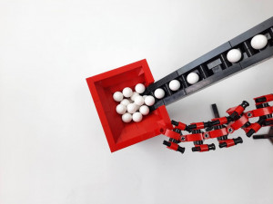 Conveyor - LEGO great Ball Contraption (GBC) - a LEGO marble run machine from BrickEric, Building instructions available