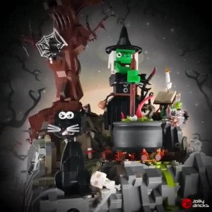 Hocus Pocus! a halloween LEGO Automaton from Jolly Bricks (3ricks) - building Instructions on Planet GBC