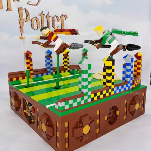 Quidditch! a LEGO Harry Potter Automaton, designed by Jolly 3ricks | Planet GBC
