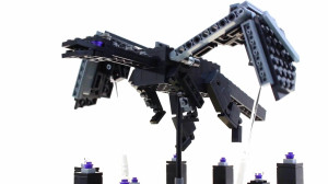 LEGO Minecraft - The Ender Dragon made with LEGO bricks, a kinetic sculpture, LEGO automaton, from Josh DaVid - available on Planet GBC