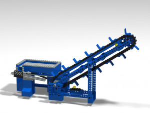 LEGO GBC - Blue Vintage Conveyor Belt - mickthebricker | pdf building instructions available on Planet GBC 