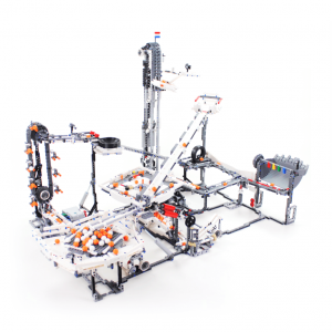 LEGO Great Ball Contraption - GBC45 - Stunt Circus - a LEGO marble run made with parts from LEGO set 42100 Liebherr R 9800 Excavator | PV-Productions | Planet GBC