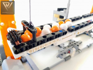 LEGO Great Ball Contraption with Building Instructions - GBC 50 Tow Lift - made with only parts from LEGO technic set 42128 "heavy-duty Tow Truck" -- PV-Productions