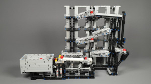 Build with kids this amazing LEGO Great Ball Contraption (GBC):  Ball Rolling Machine 6 - designed by Rimo Yaona - building instructions, LEGO Technic machine -Planet GBC