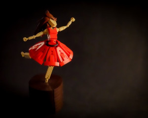 LEGO Automaton - Red Dress Dancer - a Flamenco dancer with a beautiful red dress - designed by Rickard Stensby LEGO Masters Sweden - instructions available on Planet GBC