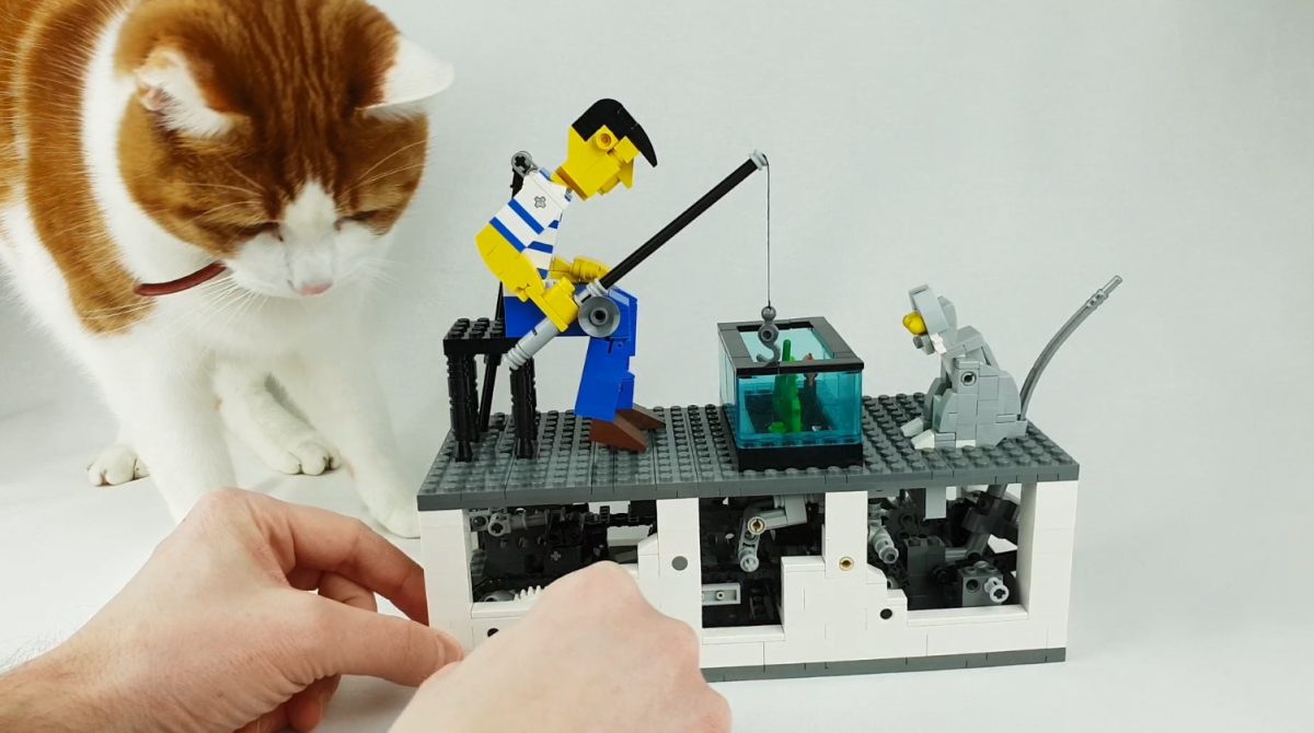 chat botté (1), Création Lego reprenant la scène du Chat bo…